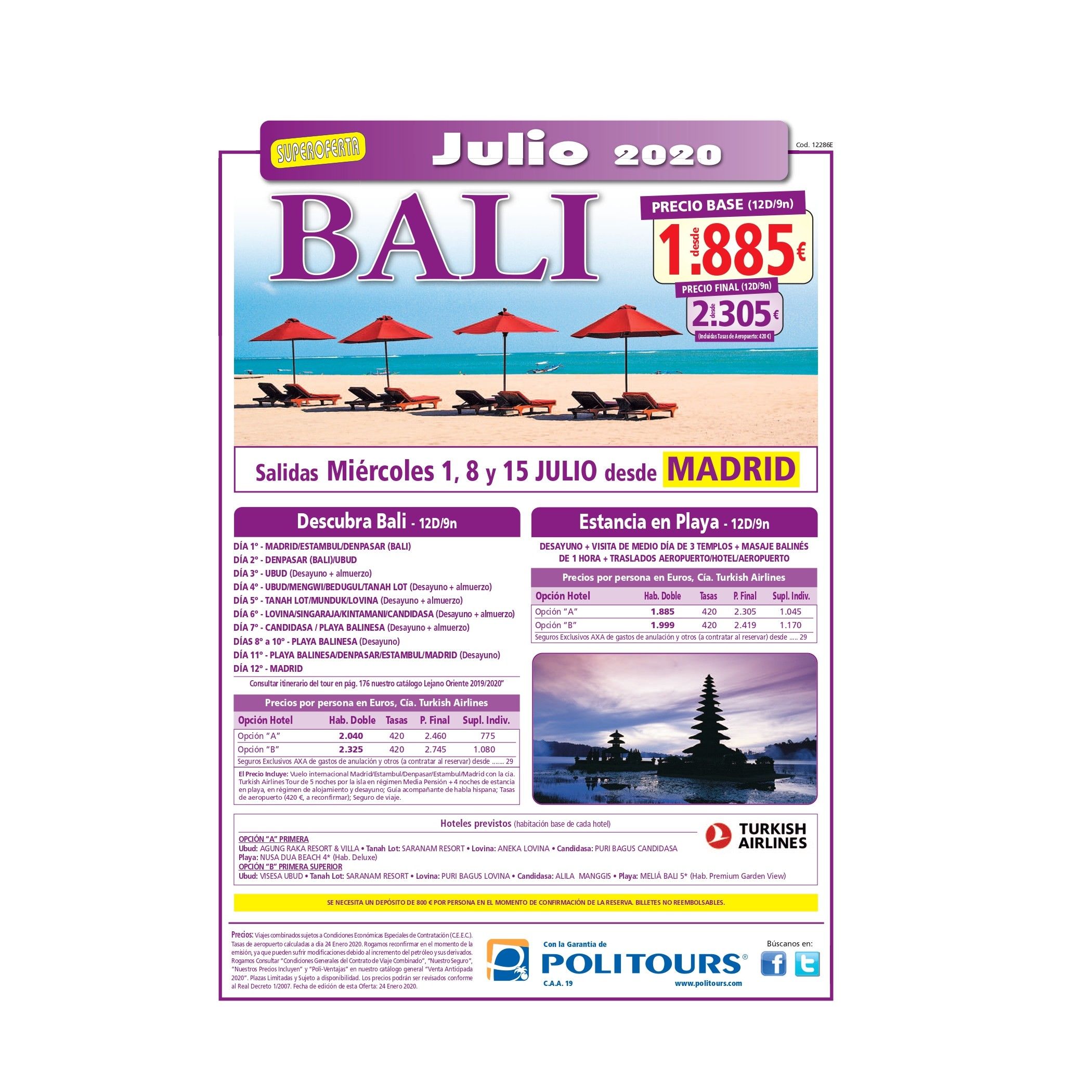 Super oferta a Bali, julio 2020: Contrata tu viaje de Viajes Iberplaya Super oferta a Bali, julio 2020: Contrata tu viaje de Viajes Iberplaya