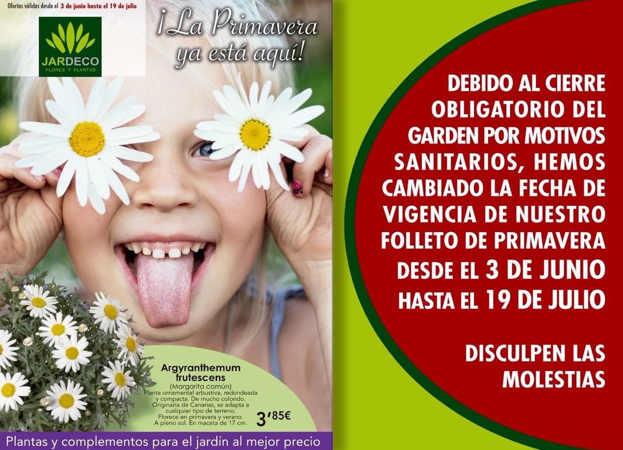 PRIMAVERA-VERANO 2020 EN JARDECO PRIMAVERA-VERANO 2020 EN JARDECO