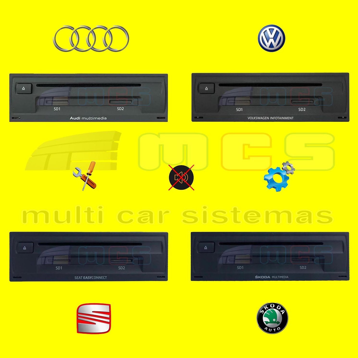 Reparación módulo Audi Skoda MULTIMEDIA Volkswagen INFOTAINMENT Seat EASYCONNECT Reparación módulo Audi Skoda MULTIMEDIA Volkswagen INFOTAINMENT Seat EASYCONNECT