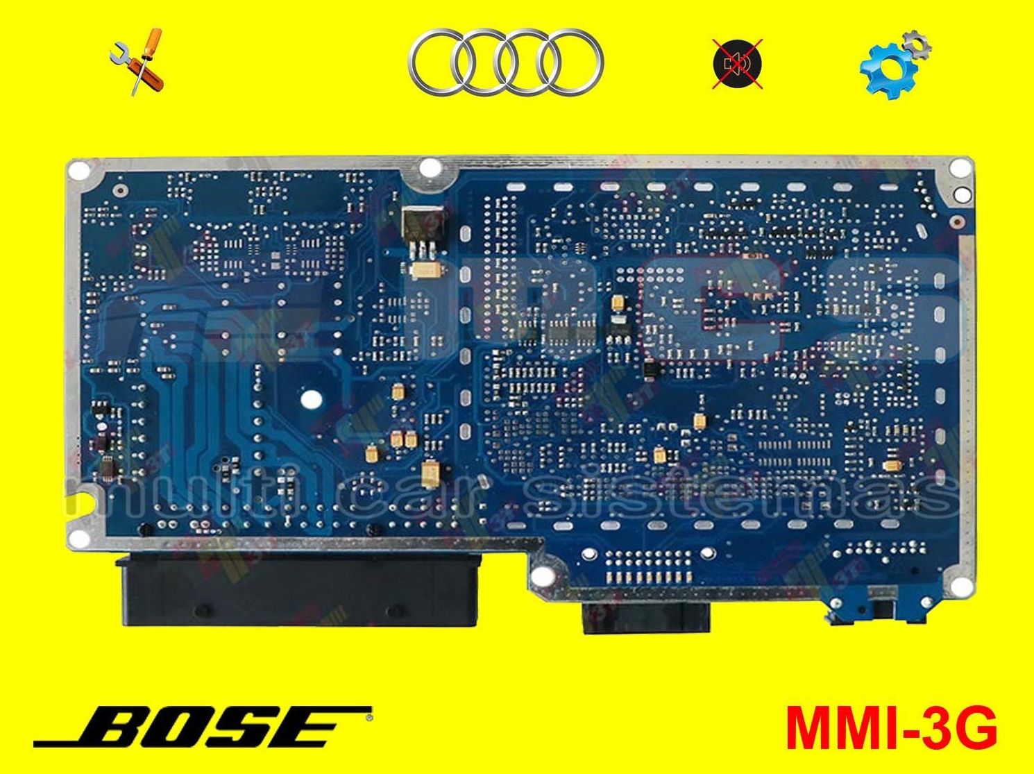 Reparación amplificador sonido AUDI MMI-3G BOSE MOST A6 A7 A8 Q7 4F 4G 4H 4L Reparación amplificador sonido AUDI MMI-3G BOSE MOST A6 A7 A8 Q7 4F 4G 4H 4L