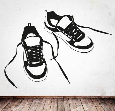 Wall sticker vinilo decorativo Bambas en Barcelona Wall sticker vinilo decorativo Bambas en Barcelona