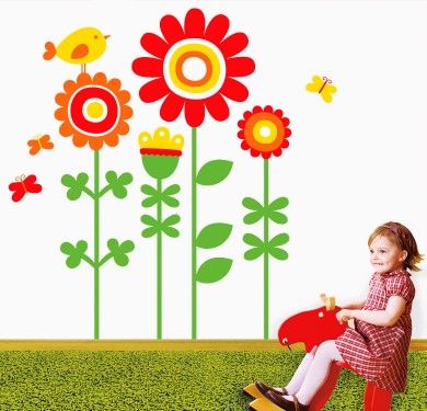 Wall sticker vinilo decorativo Happy Garden en Barcelona Wall sticker vinilo decorativo Happy Garden en Barcelona
