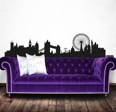 Wall sticker vinilo decorativo London Skyline en Barcelona Wall sticker vinilo decorativo London Skyline en Barcelona