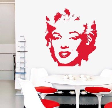 Wall sticker vinilo decorativo Marilyn en Barcelona Wall sticker vinilo decorativo Marilyn en Barcelona