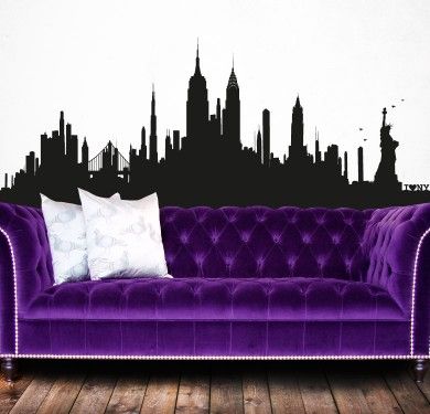 Wall sticker vinilo decorativo New York Skyline XL en Barcelona Wall sticker vinilo decorativo New York Skyline XL en Barcelona