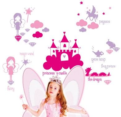 Wall sticker vinilo decorativo Princess Tale en Barcelona Wall sticker vinilo decorativo Princess Tale en Barcelona