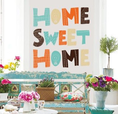 Wall sticker vinilo decorativo Sweet Home en Barcelona Wall sticker vinilo decorativo Sweet Home en Barcelona