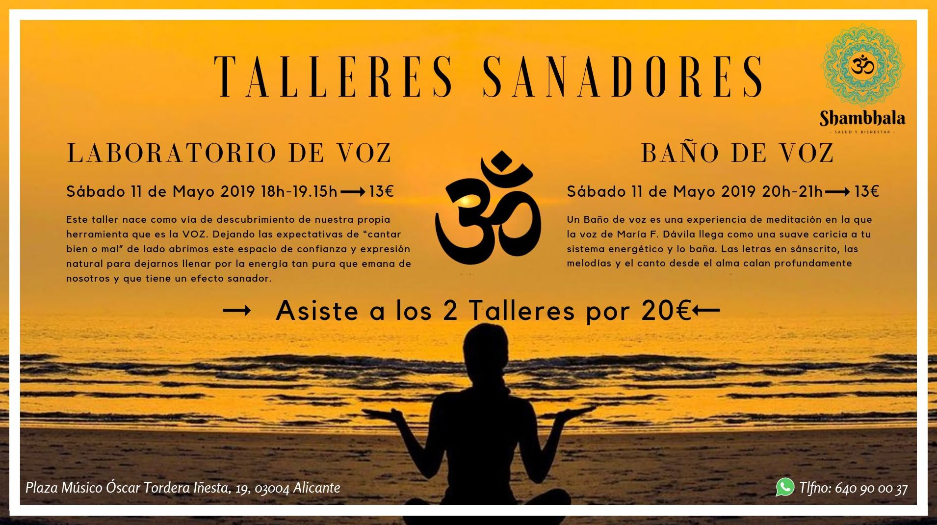 Talleres Sanadores; Laboratorio de Voz y Baño de Voz en Alicante Talleres Sanadores; Laboratorio de Voz y Baño de Voz en Alicante