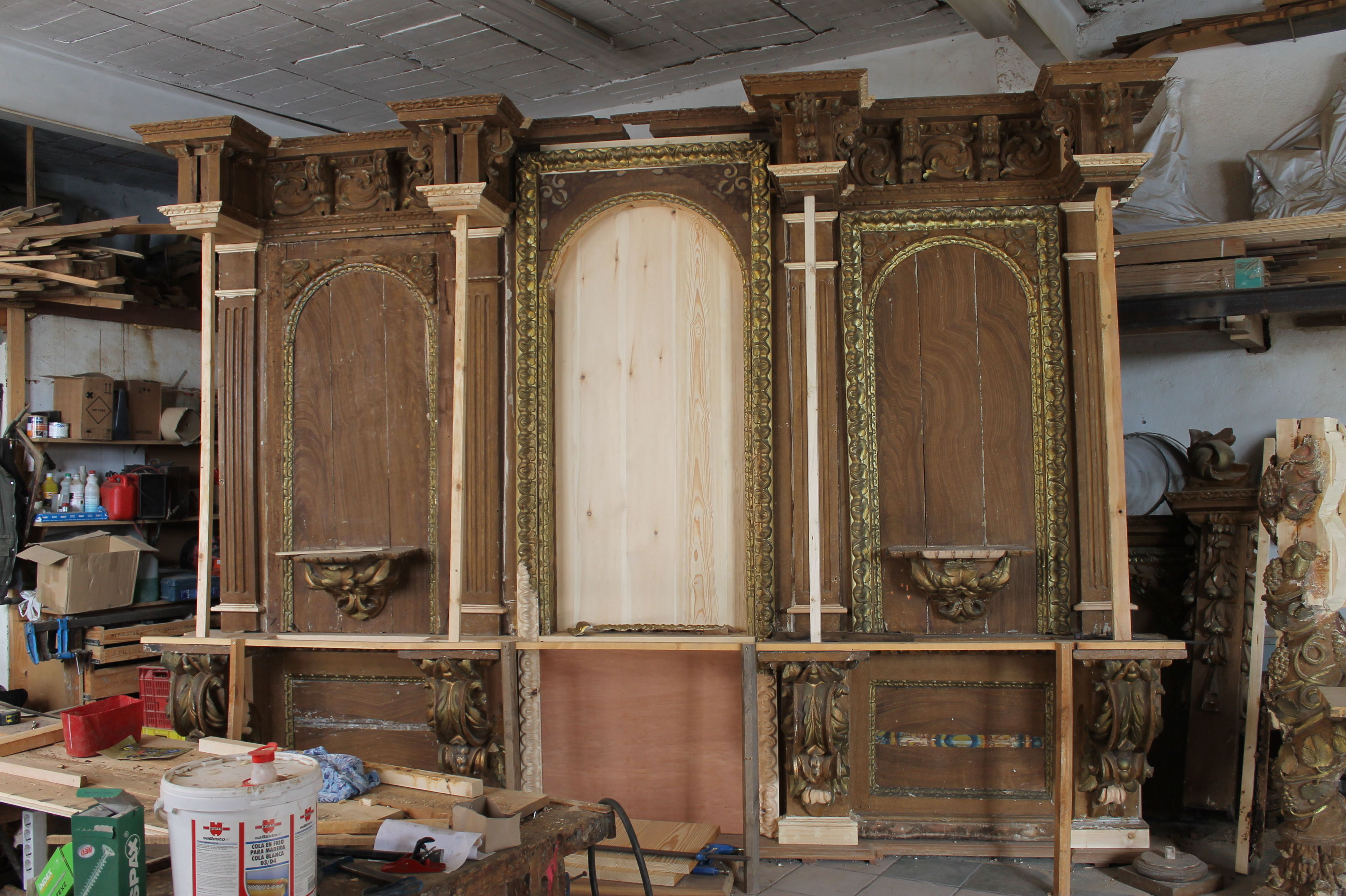 Restauración completa de retablo