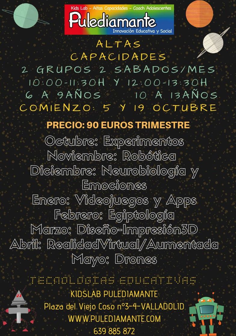 Talleres Altas Capacidades. Valladolid. Talleres Altas Capacidades. Valladolid.