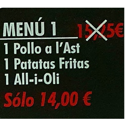 Menú 1: Productos y servicios de Pollo Home Menú 1: Productos y servicios de Pollo Home