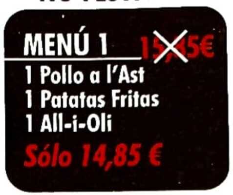 Menú 1: Productos y servicios de Pollo Home Menú 1: Productos y servicios de Pollo Home