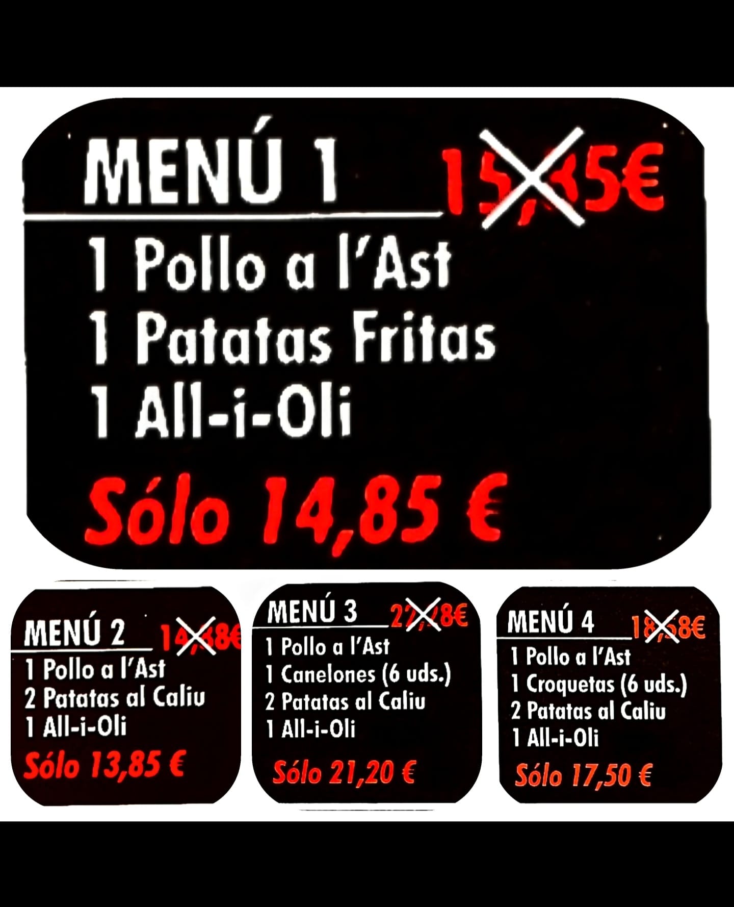 TODOS LOS MENÚS Y PRECIOS: Productos y servicios de Pollo Home TODOS LOS MENÚS Y PRECIOS: Productos y servicios de Pollo Home