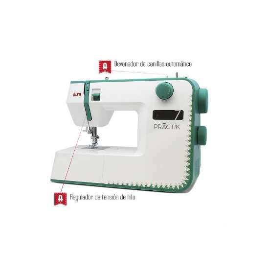 Máquina de coser Alfa Practik 7: Productos de KOSSE Máquina de coser Alfa Practik 7: Productos de KOSSE