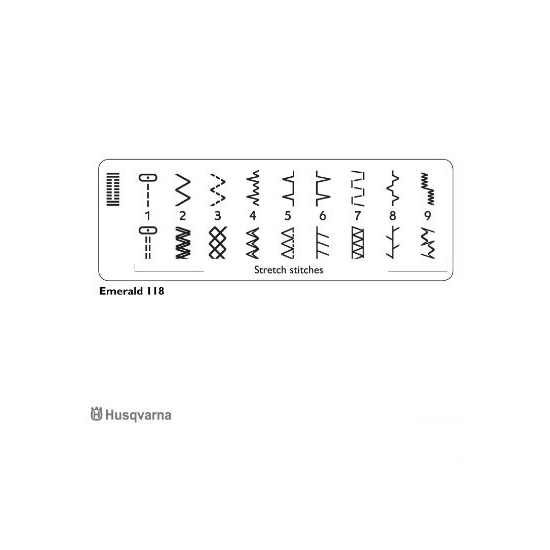 Máquina de coser Husqvarna Emerald 118: Productos de KOSSE Máquina de coser Husqvarna Emerald 118: Productos de KOSSE