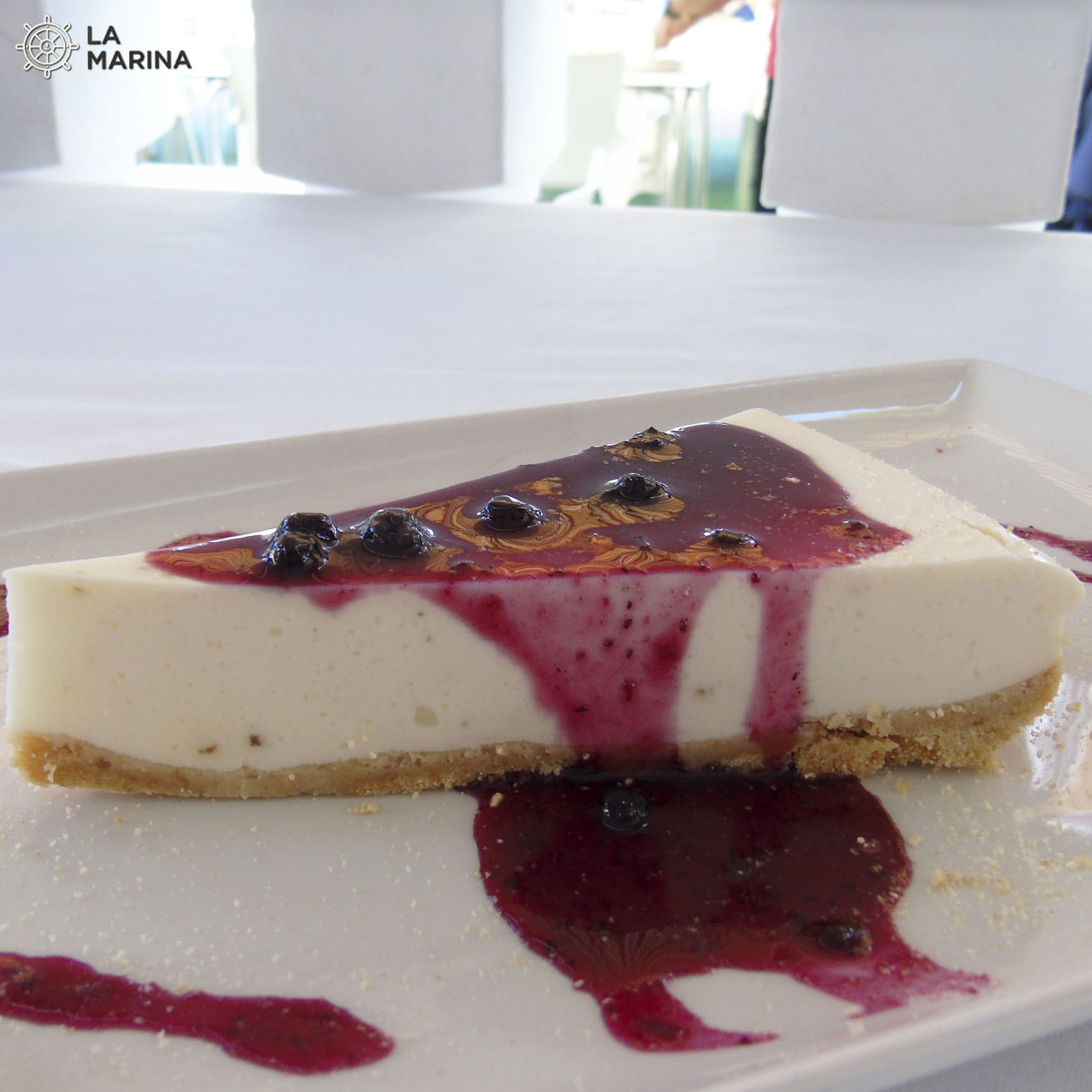 Tarta de queso con arándanos Tarta de queso con arándanos