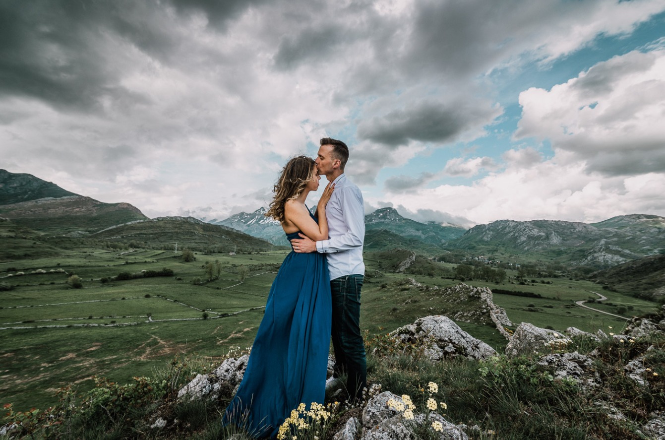 Novios Preboda Vestido azul Novios Preboda Vestido azul