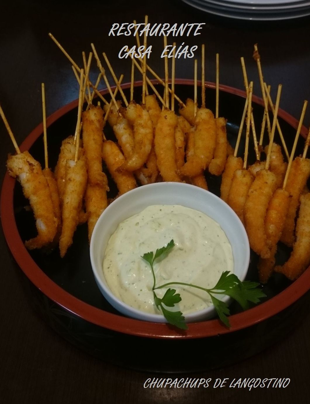 CHUPACHUPS DE LANGOSTINO CHUPACHUPS DE LANGOSTINO