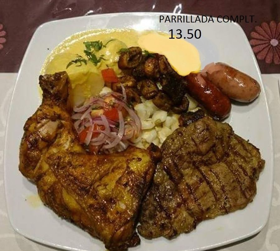 Parrillada completa ecuatoriana Parrillada completa ecuatoriana