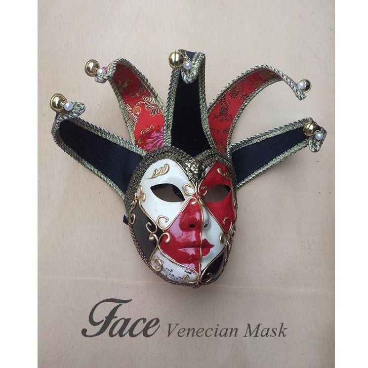 Máscaras pintadas a mano Arlequín: Máscaras y antifaces de Face Venecian Mask Máscaras pintadas a mano Arlequín: Máscaras y antifaces de Face Venecian Mask