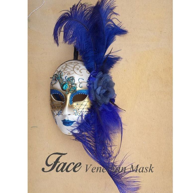 Máscaras con brillantinas y plumas Volto: Máscaras y antifaces de Face Venecian Mask Máscaras con brillantinas y plumas Volto: Máscaras y antifaces de Face Venecian Mask