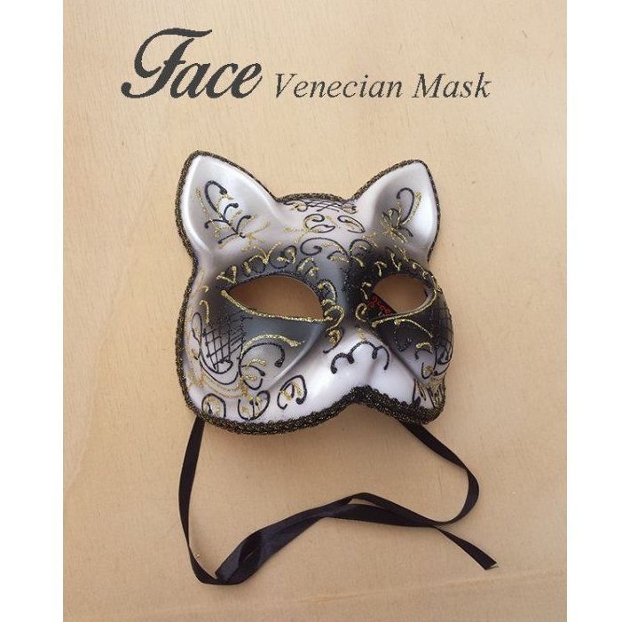 Máscara con brillantina Gato Grill: Máscaras y antifaces de Face Venecian Mask Máscara con brillantina Gato Grill: Máscaras y antifaces de Face Venecian Mask