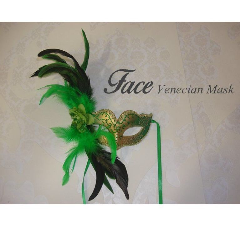 Antifaz con brillantina baby pluma: Máscaras y antifaces de Face Venecian Mask Antifaz con brillantina baby pluma: Máscaras y antifaces de Face Venecian Mask