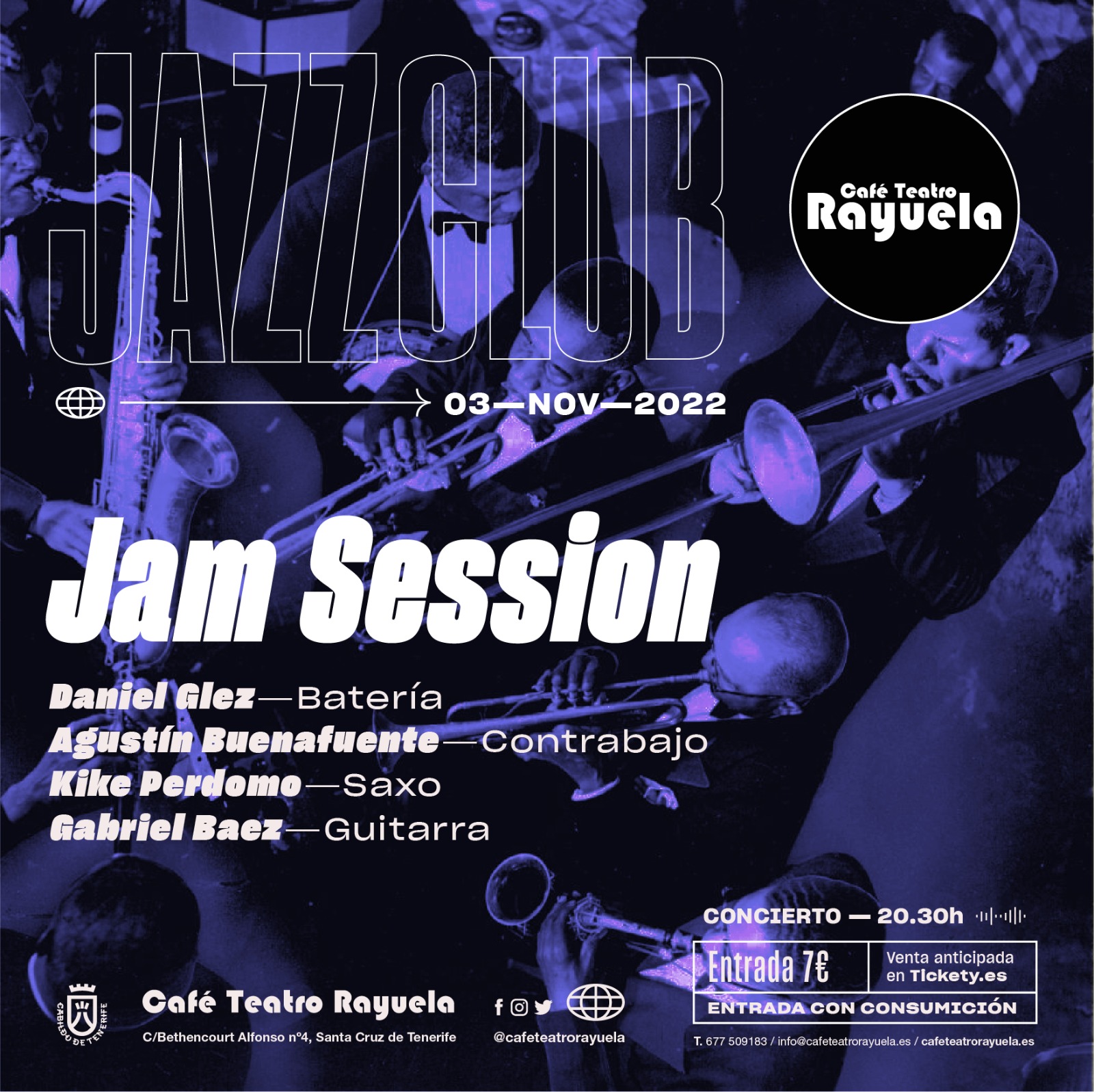 Jam Session: Programación de Café Teatro Rayuela Jam Session: Programación de Café Teatro Rayuela