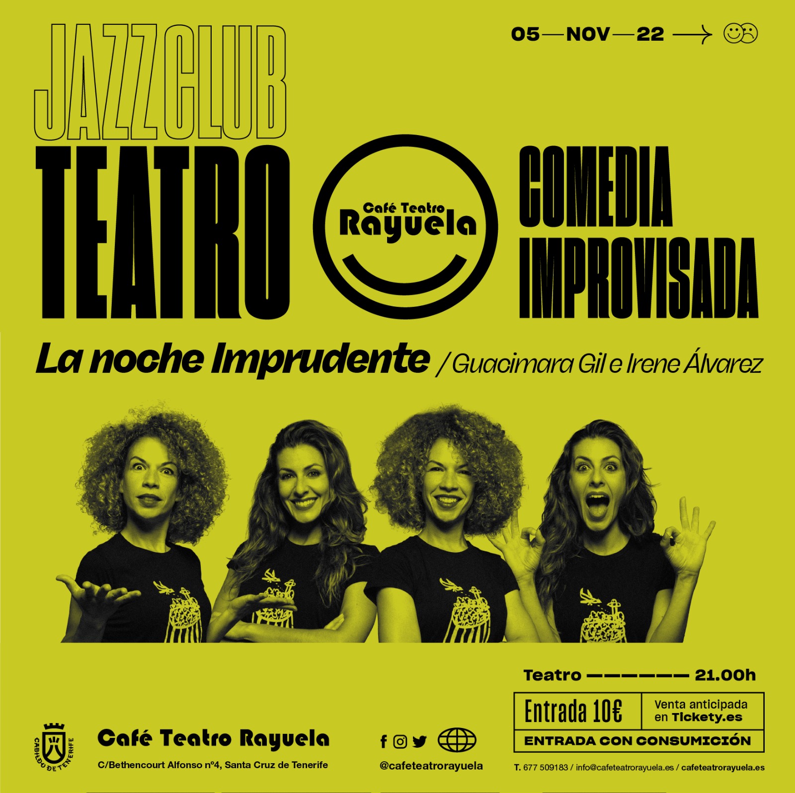 La Noche Imprudente: Programación de Café Teatro Rayuela La Noche Imprudente: Programación de Café Teatro Rayuela