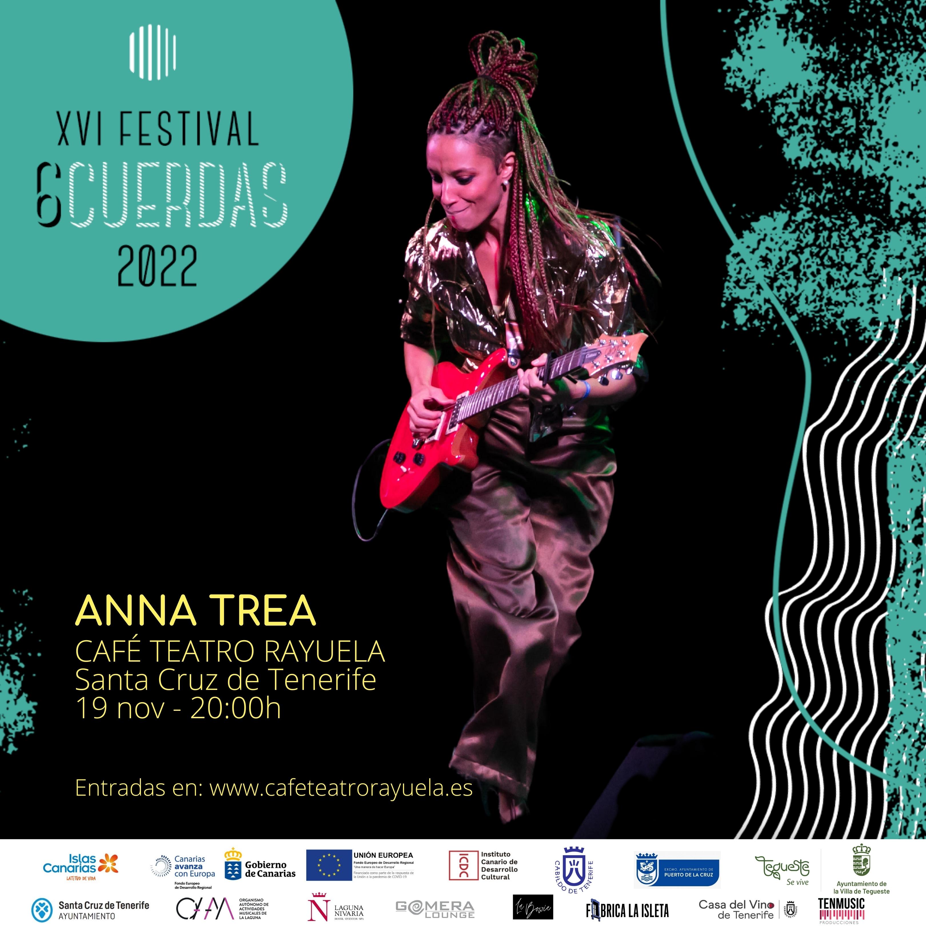 XVI FESTIVAL 6CUERDAS 2022 - ANNA TREA: Programación de Café Teatro Rayuela XVI FESTIVAL 6CUERDAS 2022 - ANNA TREA: Programación de Café Teatro Rayuela