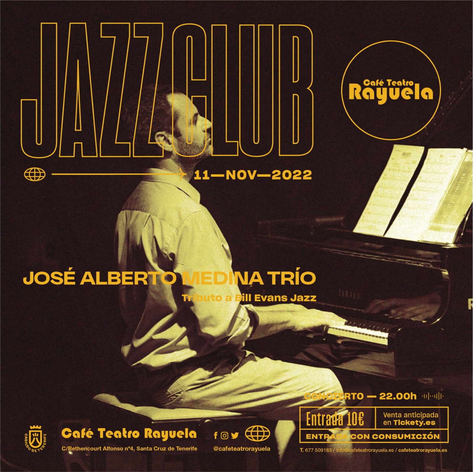Tributo a Bill Evans, by José Alberto Medina: Programación de Café Teatro Rayuela Tributo a Bill Evans, by José Alberto Medina: Programación de Café Teatro Rayuela