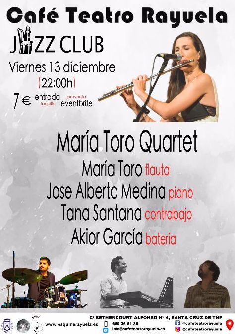 María Toro Quartet: Programación de Café Teatro Rayuela María Toro Quartet: Programación de Café Teatro Rayuela