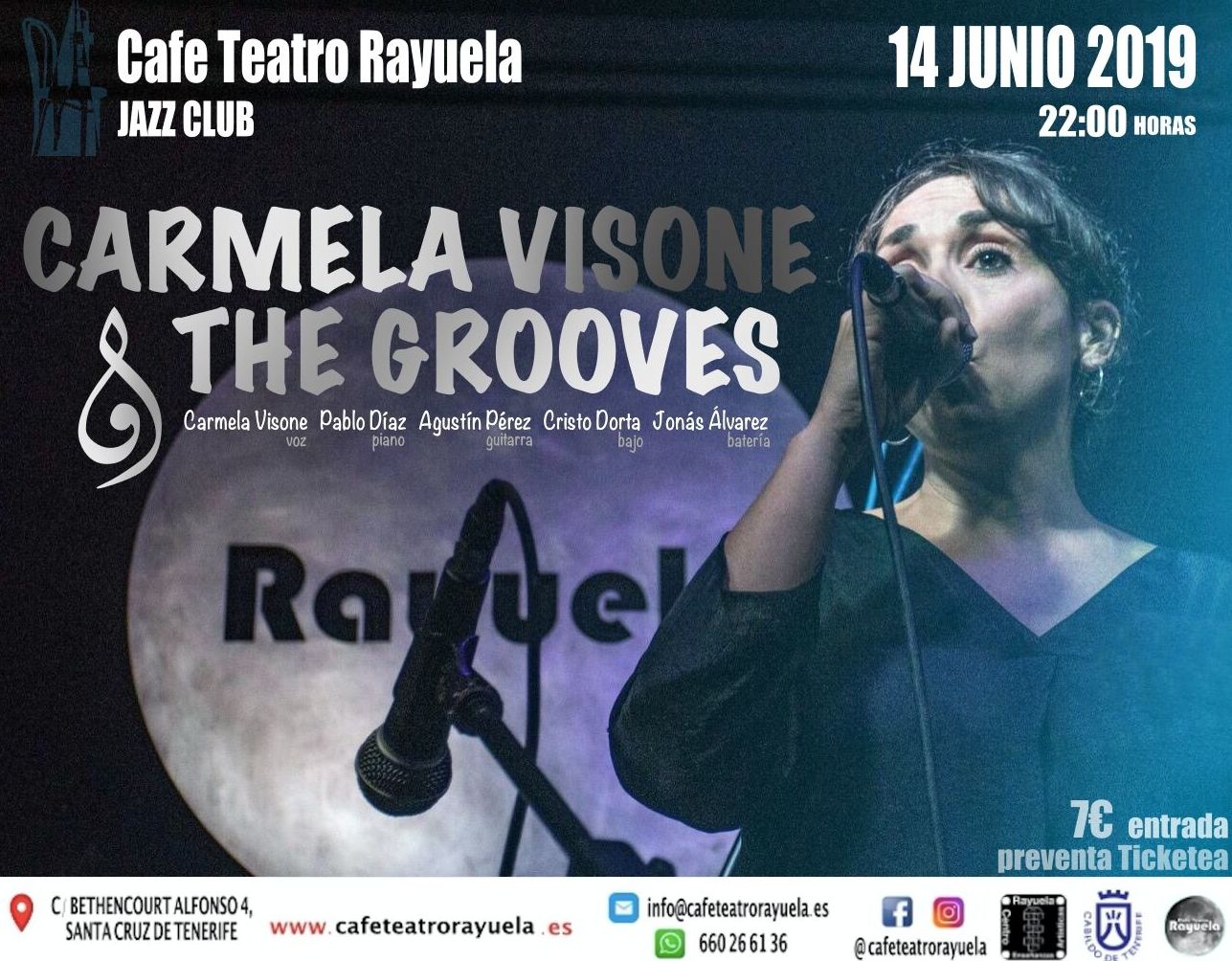 ¡ Carmela Visone & The Grooves !: Programación de Café Teatro Rayuela ¡ Carmela Visone & The Grooves !: Programación de Café Teatro Rayuela