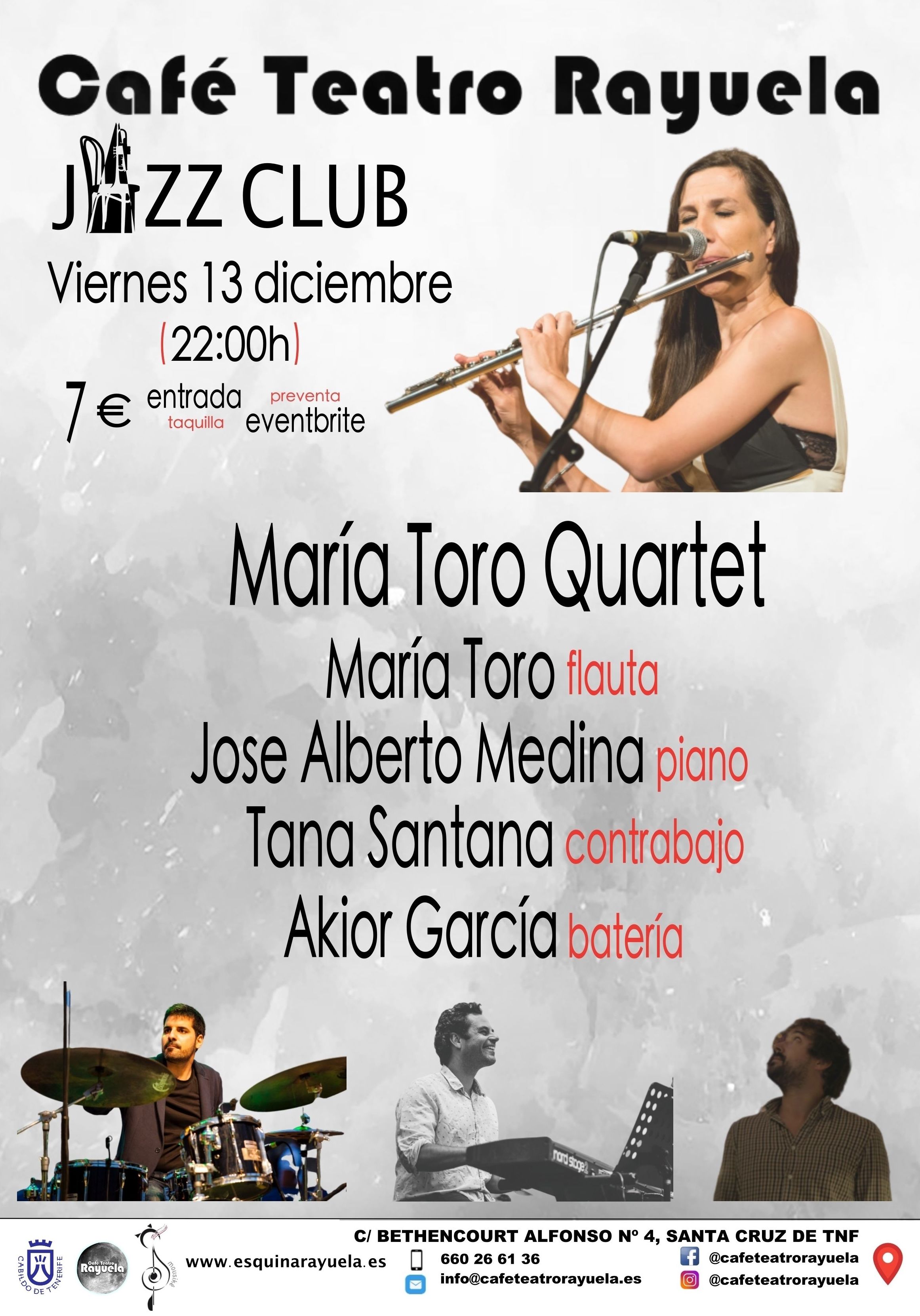 María Toro Quartet: Programación de Café Teatro Rayuela María Toro Quartet: Programación de Café Teatro Rayuela