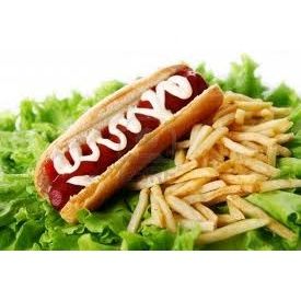Perrito caliente con papas: Nuestra Carta de Happy Burger Perrito caliente con papas: Nuestra Carta de Happy Burger