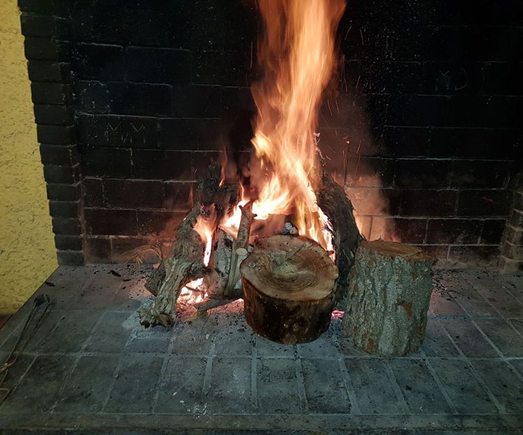 Cocina a la brasa en El Garraf