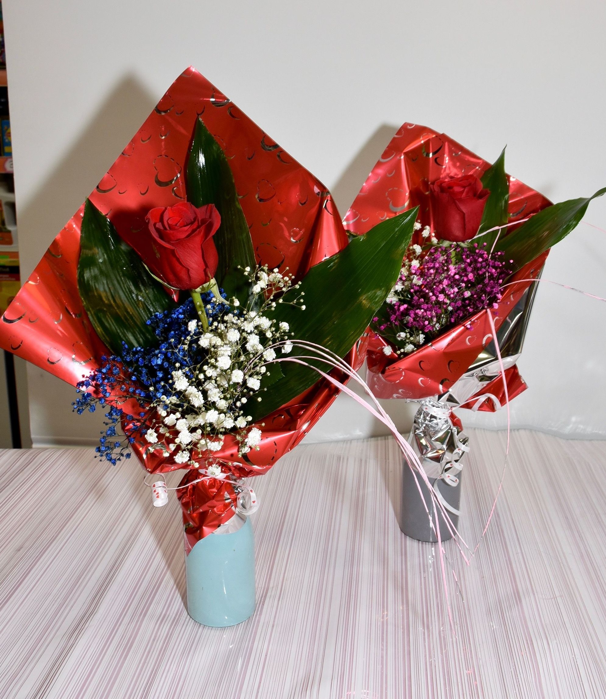 Jarrón 1 rosa y paniculata: Servicios de Floristería Contreras Jarrón 1 rosa y paniculata: Servicios de Floristería Contreras