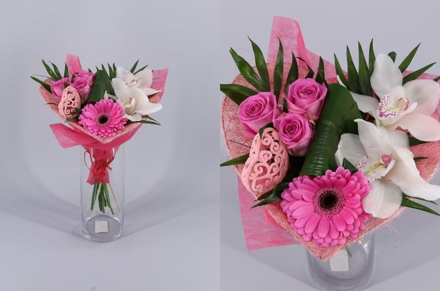 Buquet especial San Valentín - forma corazón Buquet especial San Valentín - forma corazón