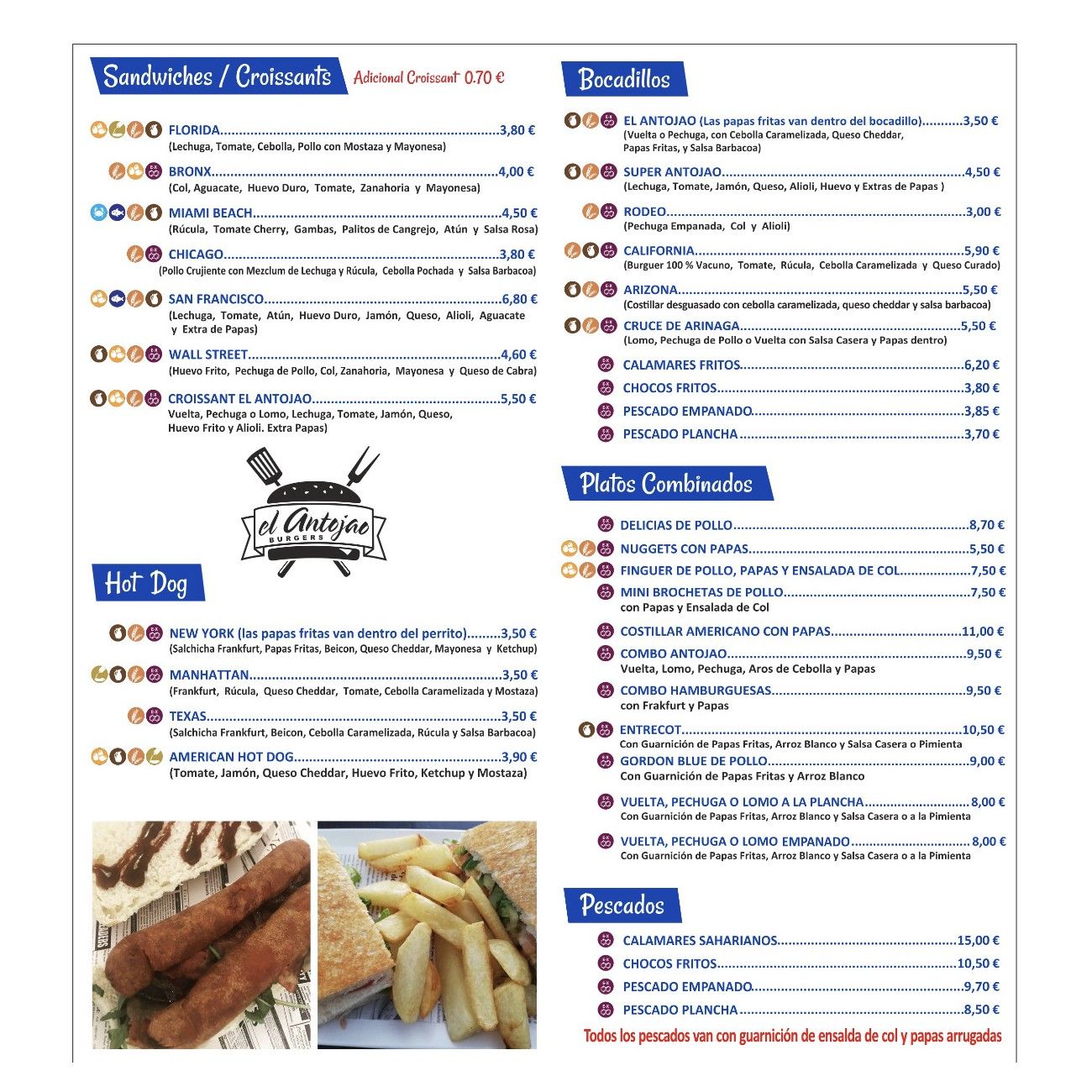 Carta digital El Antojao Burger: de El Antojao Burguer Carta digital El Antojao Burger: de El Antojao Burguer