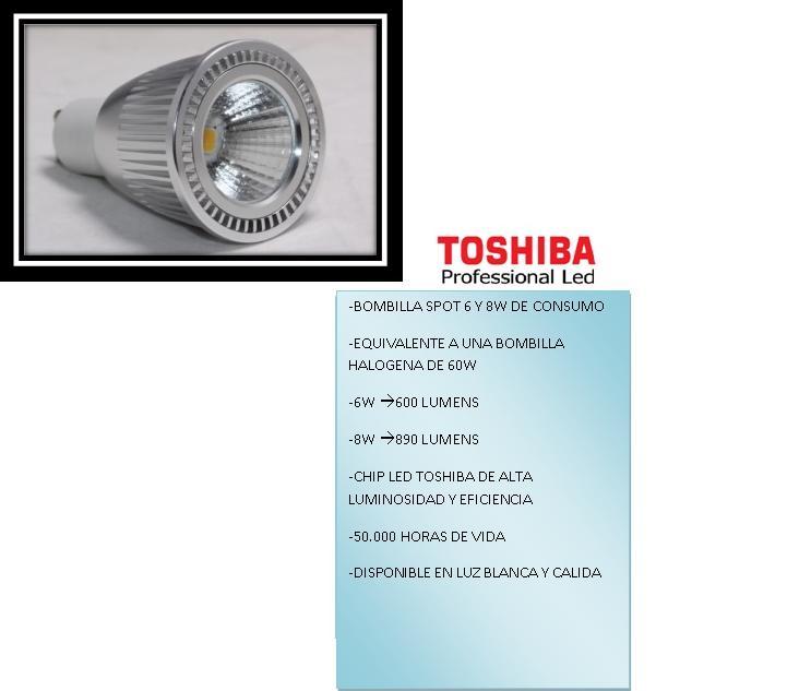 3.1 BOMBILLA LED TOSHIBA 6W Y 8W.: PRODUCTOS de El Búho | Iluminación en Barcelona