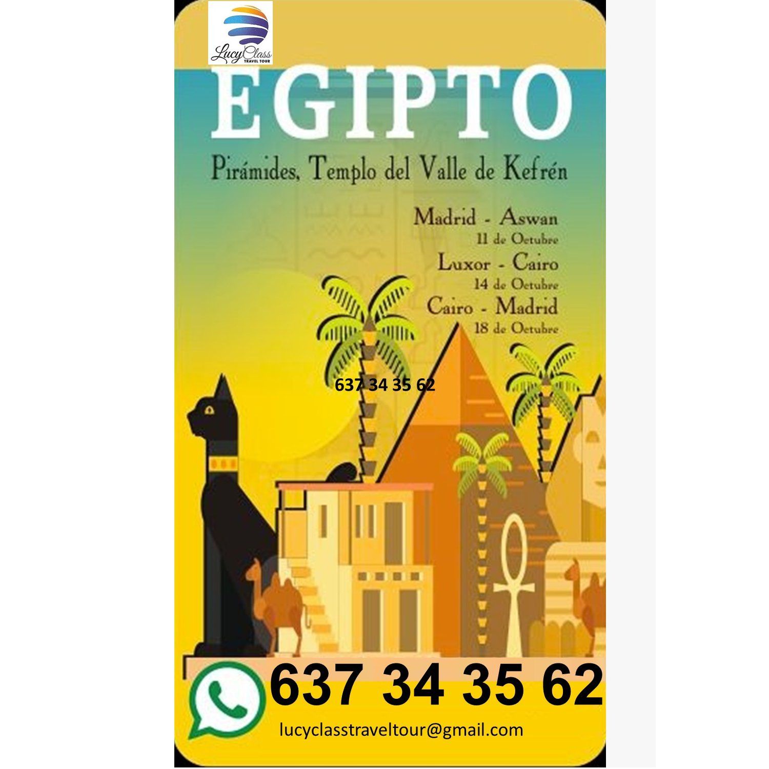 Octubre Egipto: Destinos de Lucy Class Travel Tour Octubre Egipto: Destinos de Lucy Class Travel Tour