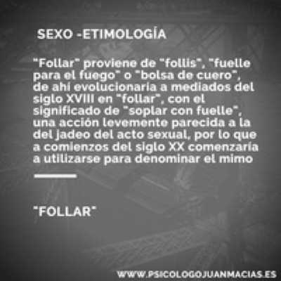 Etimología "sexual"