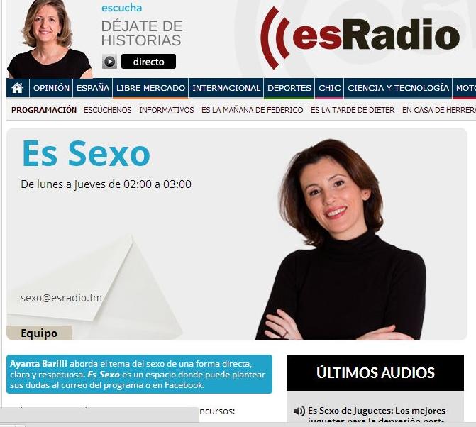 Programa de radio "Es Sexo", junto a Ayanta Barilli. }}