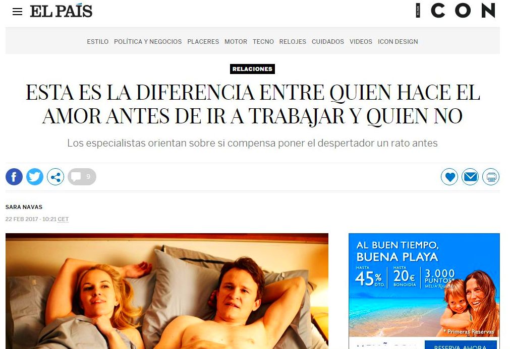 Nueva colaboración con El País,  Y la Revista Icon