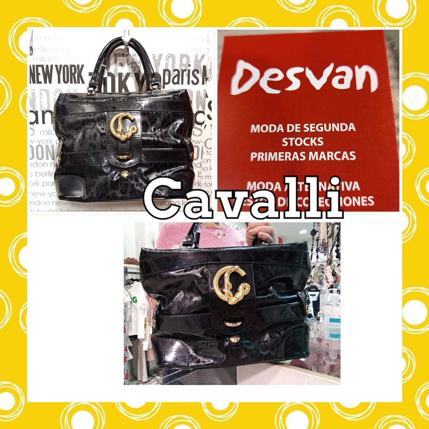 Bolso de Roberto Cavalli: Catálogo de Desván Moda Segunda Mano Bolso de Roberto Cavalli: Catálogo de Desván Moda Segunda Mano