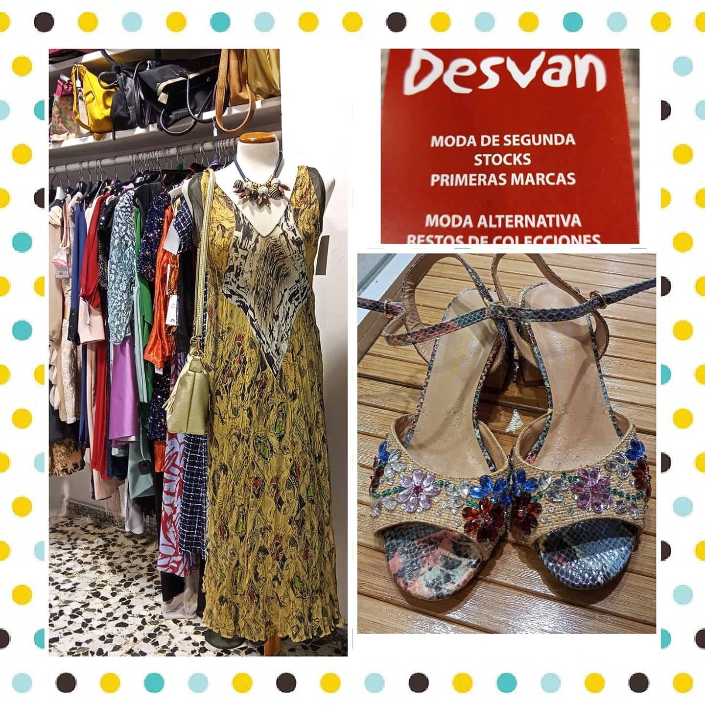 Vestidos largos y sandalias de pedrería: Catálogo de Desván Moda Segunda Mano Vestidos largos y sandalias de pedrería: Catálogo de Desván Moda Segunda Mano