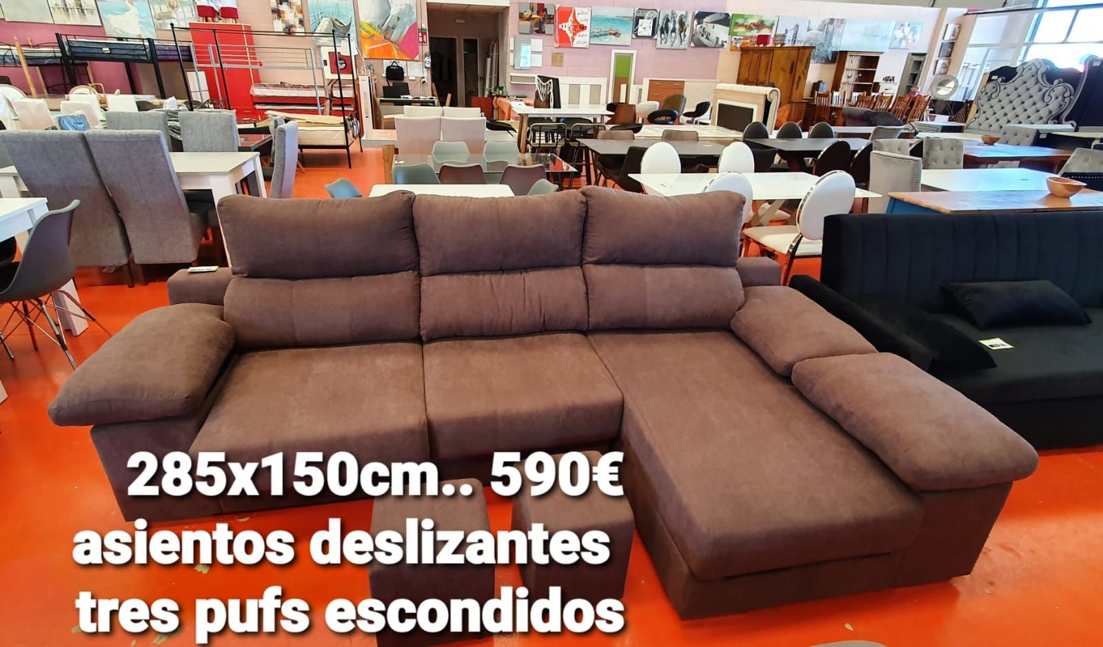 Sofá chaise longue 285x150 cm: Servicios y productos de Remar Castellón Sofá chaise longue 285x150 cm: Servicios y productos de Remar Castellón