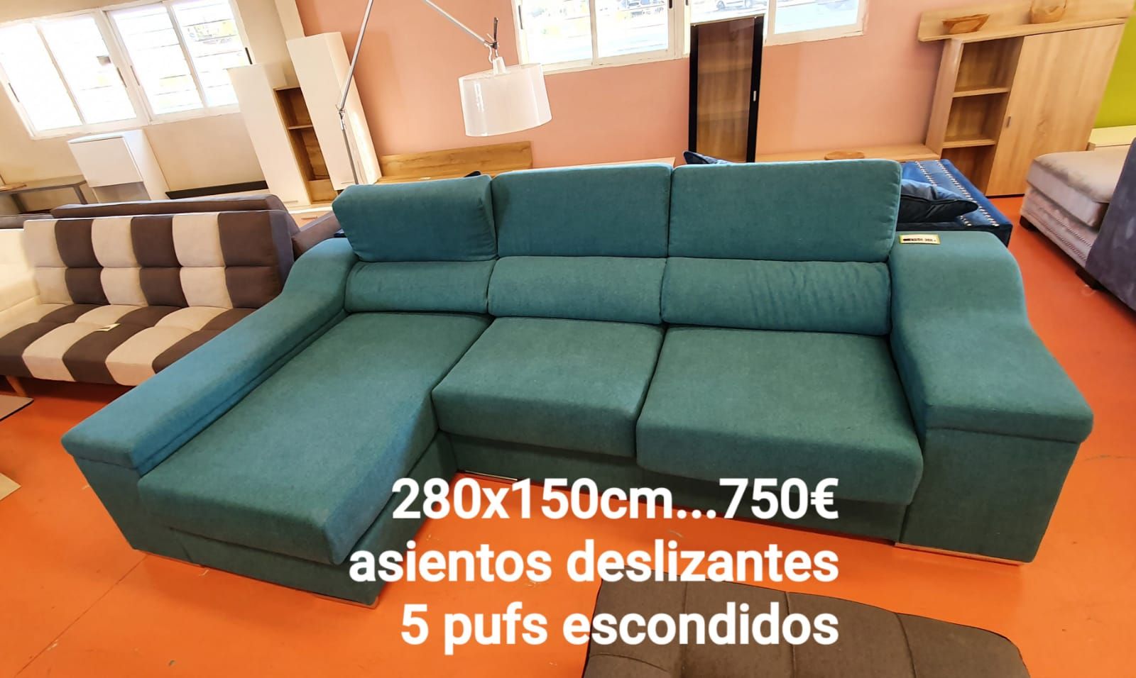 Sofá chaise longue 280x150 cm: Servicios y productos de Remar Castellón Sofá chaise longue 280x150 cm: Servicios y productos de Remar Castellón