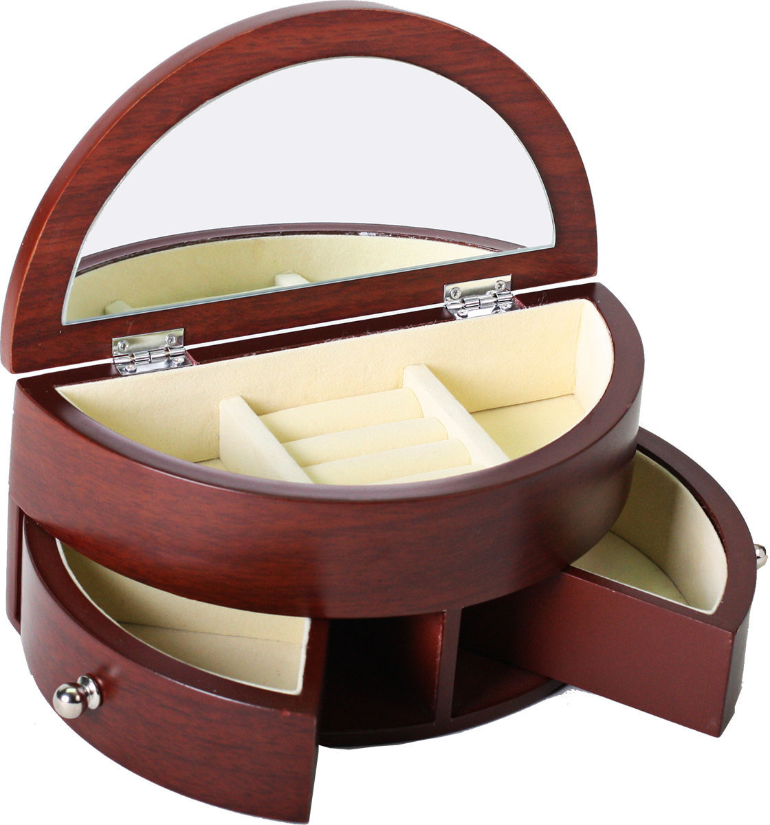 Joyero de madera media luna: Catálogo de Joyería Izquierdo Joyero de madera media luna: Catálogo de Joyería Izquierdo