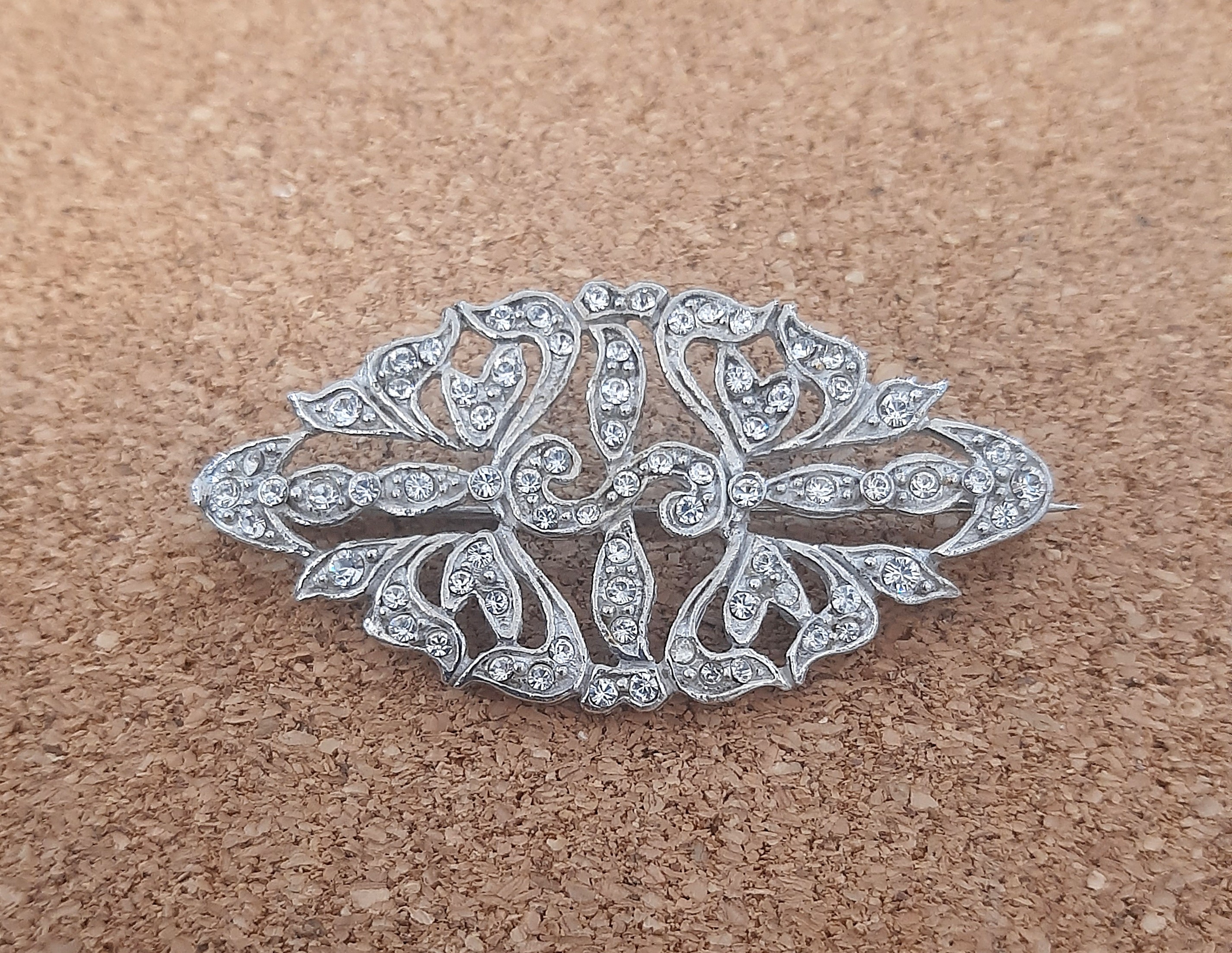 Broche plata de ley rodiado Broche plata de ley rodiado